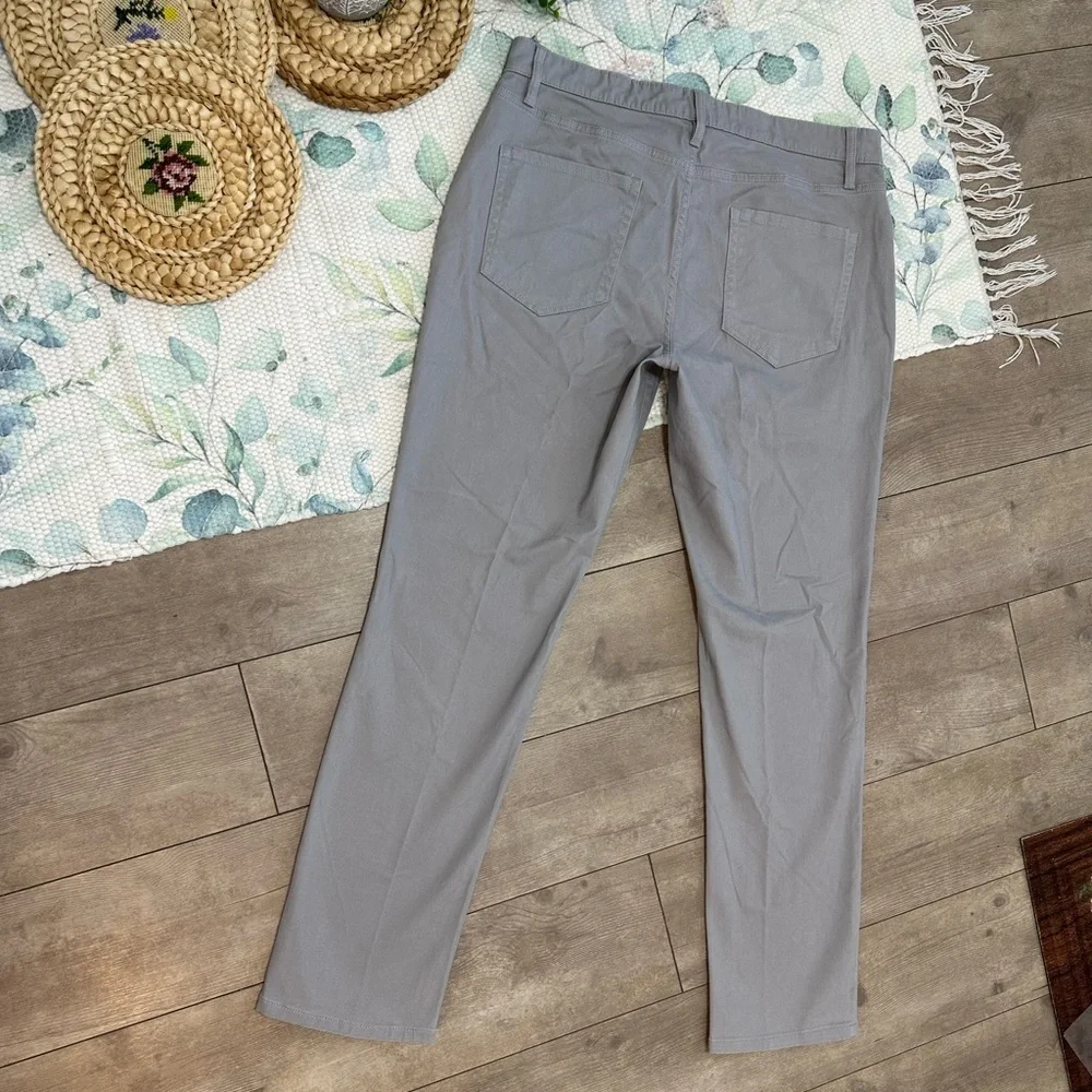 New Men’s Gray Slim 5 Pocket Stretch Twill Pants Size 34x31